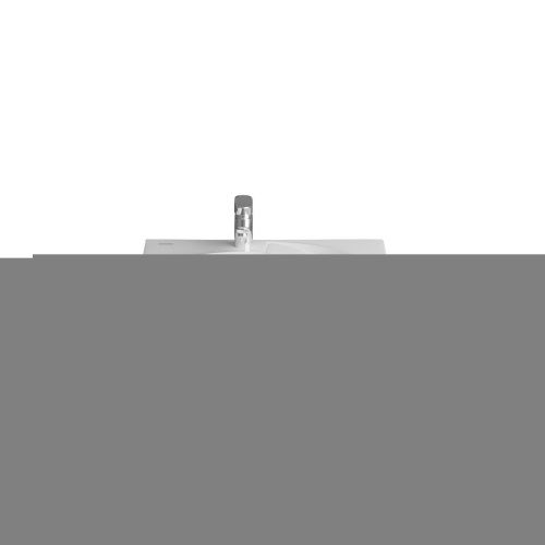 Раковина из искусственного камня Grossman Neo 2606001 60х60 подвесная цвет белый 1 отверстие под смеситель - фото 2