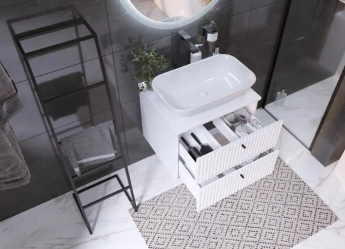 Тумба под раковину 1MarKa Desire Ц0000033177 60х50 цвет белый - фото 5