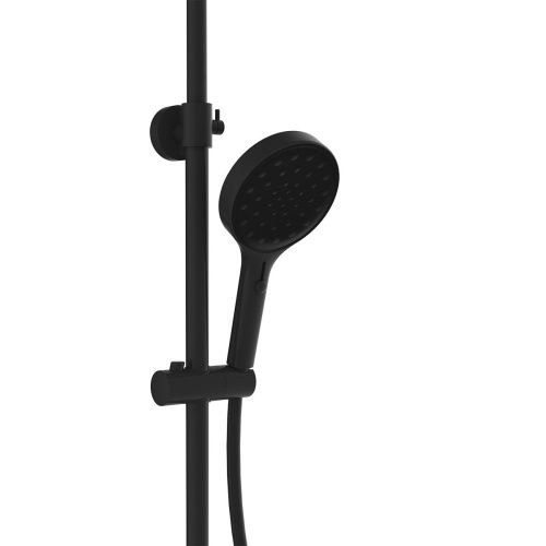 Душевая стойка Vincea Inspire VSFS-3I12TMB настенная цвет черный с термостатом - фото 5