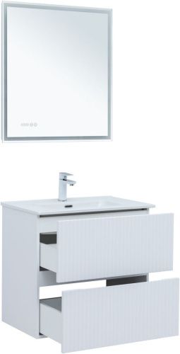 Тумба под раковину Aquanet Джейн 00313285 70х40 подвесная цвет белый - фото 4