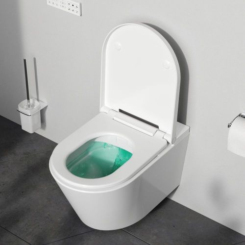 Унитаз подвесной Am.Pm Inspire CCC501700SC белый с сиденьем микролифт безободковый каскадный смыв - фото 4