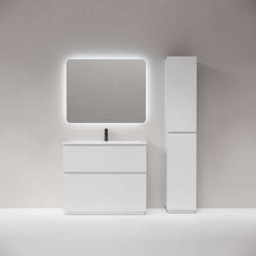 Тумба под раковину Sancos FOLK Floor FL100FW 100х40 напольная цвет белый - фото 3