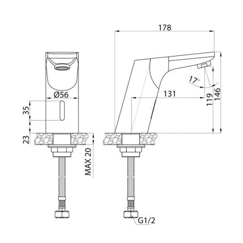 Смеситель IDDIS Pulse PULSBS0i86 на раковину хром - фото 2