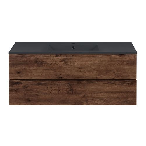 Тумба под раковину Vincea Mia VMC-2MC120RW 120х50 подвесная цвет коричневый - фото 4