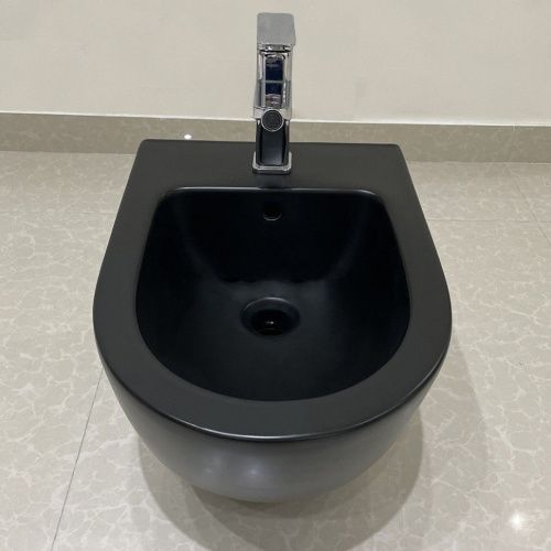 Биде подвесное CeramaLux 2197MB-1 цвет черный - фото 2