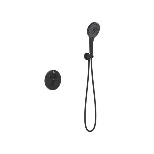 Душевая система Vincea Inspire VSFW-3I22MT5MB встраиваемая в стену цвет черный с термостатом - фото 3