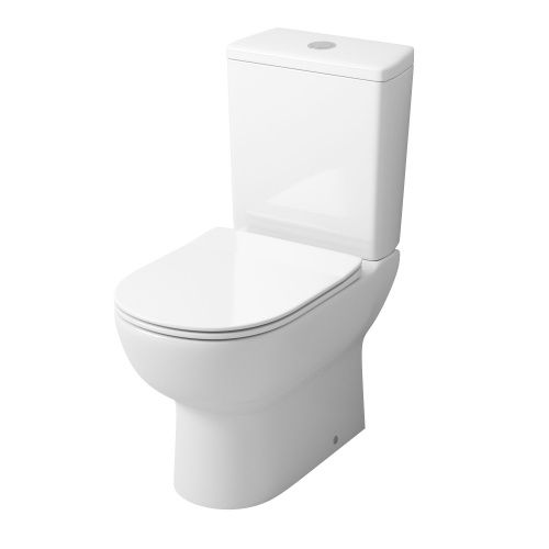 Унитаз напольный с бачком Grossman Санфаянс GR-4448S белый с сиденьем микролифт безободковый каскадный смыв