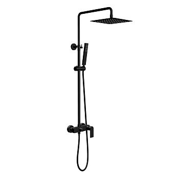 Душевая стойка Aquatek Лира AQ2465MB настенная цвет черный