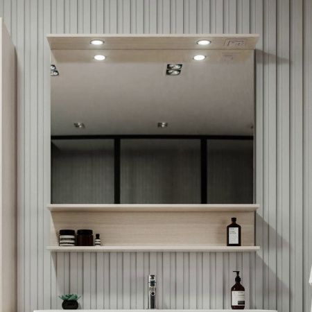 Зеркало с подсветкой Бриклаер Чили 4627125414961 90х90 подвесное