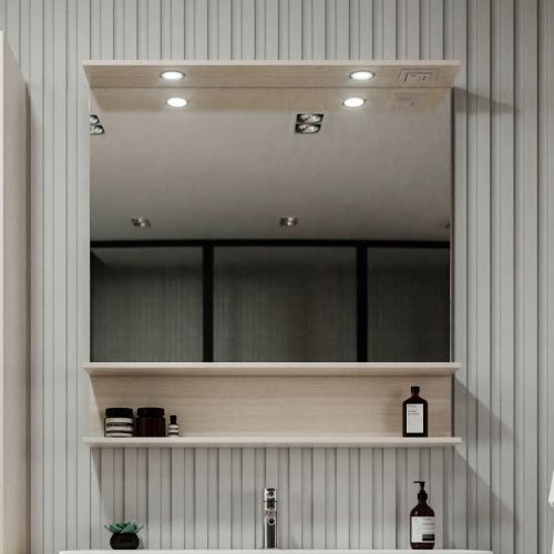 Зеркало с подсветкой Бриклаер Чили 4627125414961 90х90 подвесное - фото 2