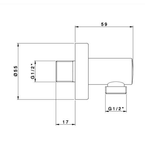 Шланговое подключение Nicolazzi Doccia 5527CR - фото 2