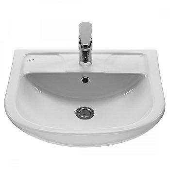 Раковина керамическая Onika Ладога 1WH110256 50х40 накладная цвет белый 1 отверстие под смеситель