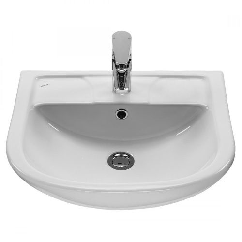 Раковина керамическая Onika Ладога 1WH110256 50х40 накладная цвет белый 1 отверстие под смеситель