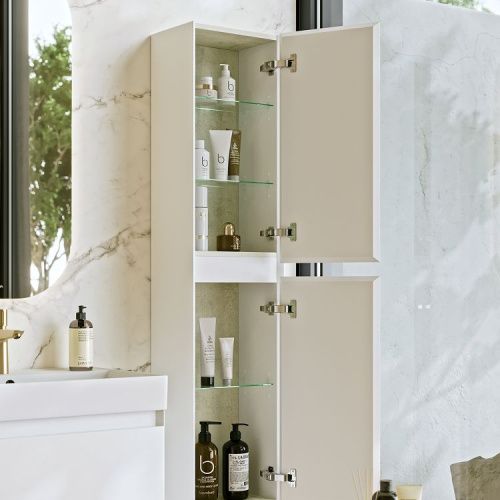 Шкаф-пенал Aqwella Y GE0535WM 40х150 подвесной цвет белый - фото 3