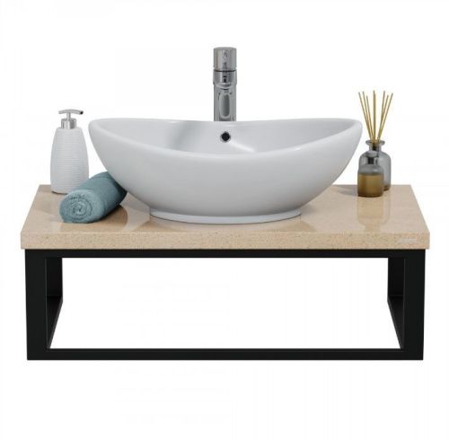 Столешница СанТа 900149 80х50 подвесная цвет бежевый - фото 3