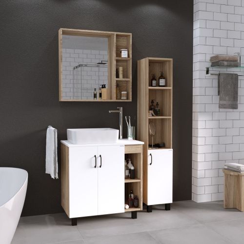 Столешница Grossman Флай 508001 80х40 накладная цвет белый - фото 3