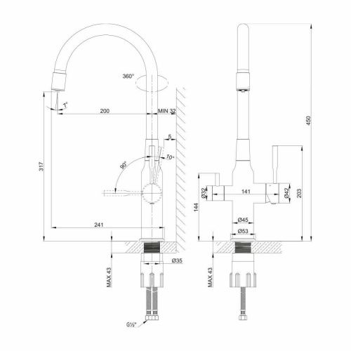 Смеситель для кухни LeMark Expert LM5083S-White на мойку белый/хром - фото 2