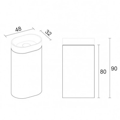 Раковина Riho ESSENCE COLUMN W W029001105 50х30 накладная цвет белый - фото 2