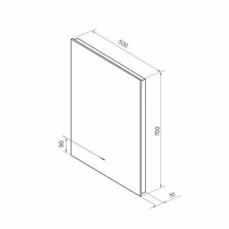 Зеркало Comforty 00-00014170CF 50х70