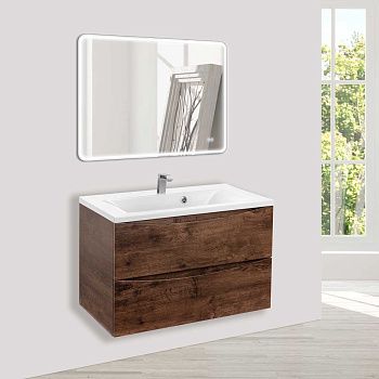 Тумба под раковину Vincea Mia VMC-2MA750RW 70х50 подвесная цвет коричневый