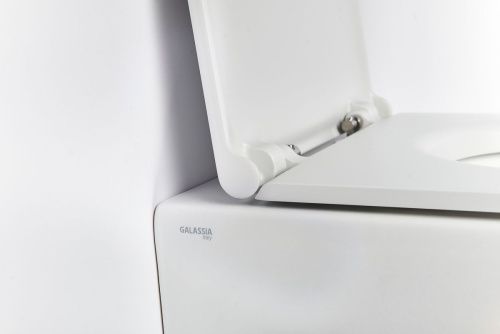 Чаша унитаза подвесная Galassia Dream 7317MT цвет белый без сиденья безободковая каскадный смыв - фото 3