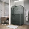 Душевая перегородка Grossman Galaxy 200.K33.01.90.42.10 90х195 стекло тонированное профиль графит
