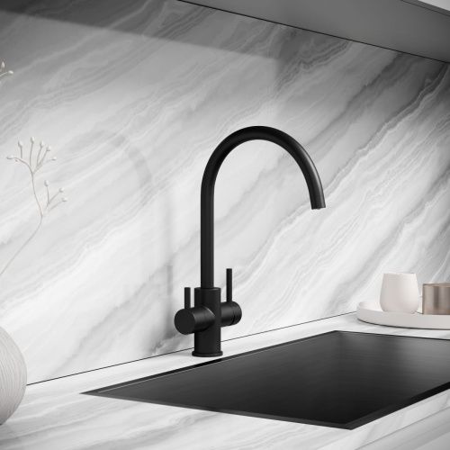 Смеситель для кухни Sancos Taper SC4012MB на мойку черный - фото 2