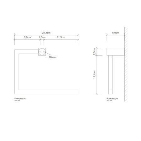 Полотенцедержатель Decor Walther Corner 560600