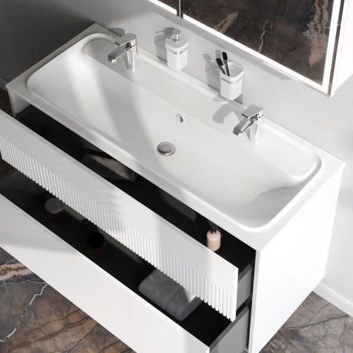 Тумба под раковину Am.Pm Func M8FFUX1202WM 120х50 подвесная цвет белый - фото 4