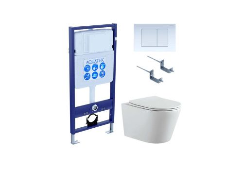 Сет унитаз + инсталляция Aquatek Set AQUATEK ВЕГА-009 4в1