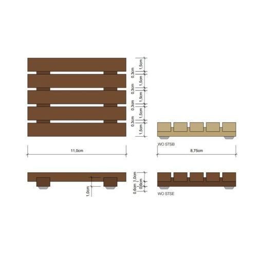Мыльница Decor Walther Wood 925985 - фото 2