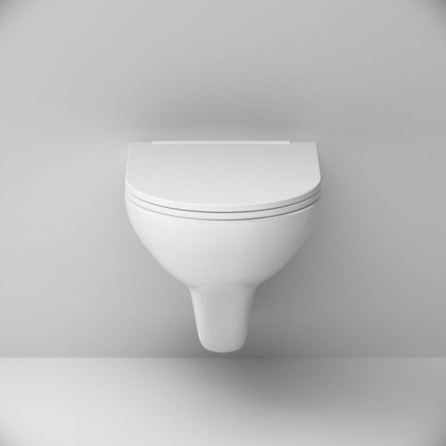 Унитаз подвесной Am.Pm Gem C901700SC белый с сиденьем микролифт безободковый каскадный смыв - фото 5