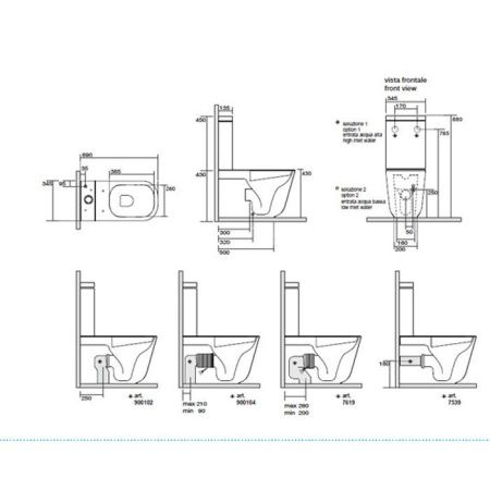 Бачок для унитаза Kerasan Aquatech 378101