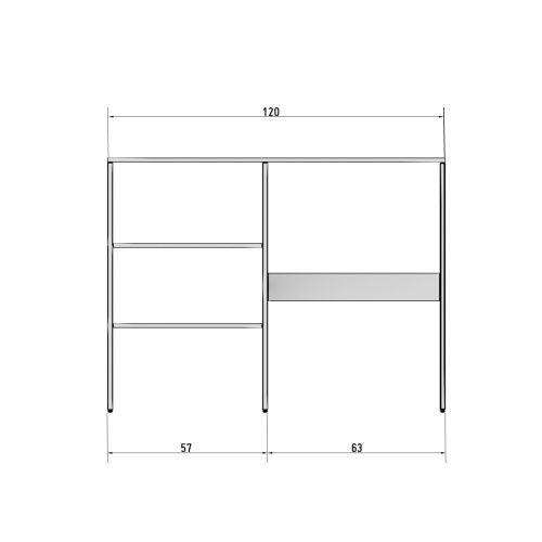 Тумба под раковину Corozo Гера SD-00001911 60х50 напольная цвет белый - фото 5