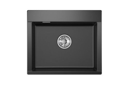 Кухонная мойка Granula 5804, ШВАРЦ 60х50 цвет черный поверхность матовая - фото 2