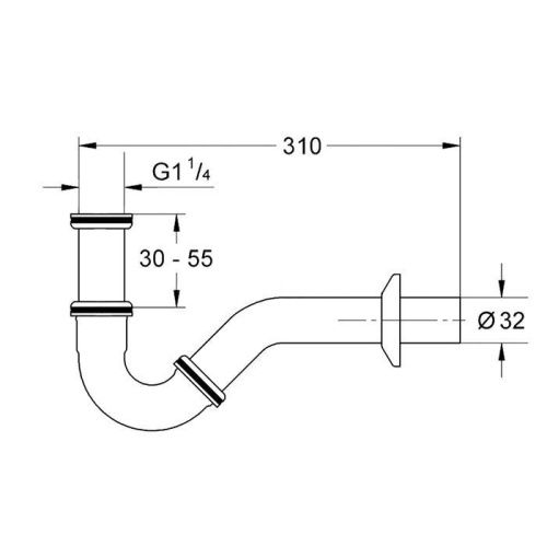 Сифон для биде Kerasan 913391 - фото 2