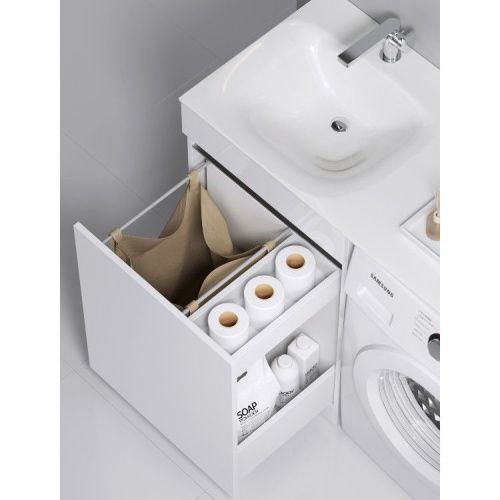 Тумба под раковину Aqwella Y FOR0105KL 50х50 напольная цвет белый - фото 5