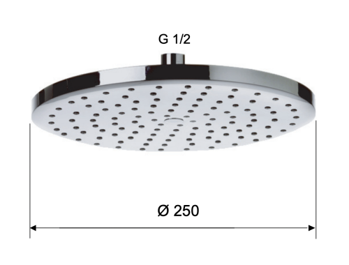 Верхний душ Remer 356MD25X 25х25 хром - фото 2