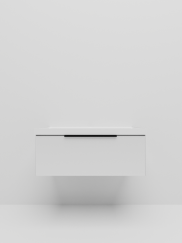 Тумба с раковиной La Fenice SIMPLA NFNC-01-SIM-B-100-3-100 100х50 подвесная цвет белый - фото 2