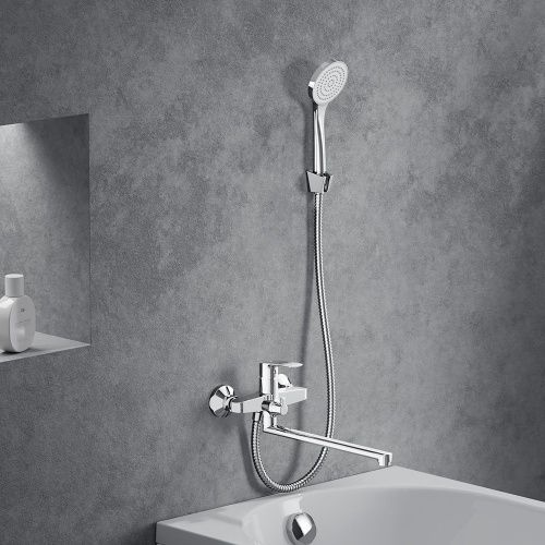 Смеситель для ванны и душа Damixa Eclipse 2.0 489500000 настенный хром - фото 4