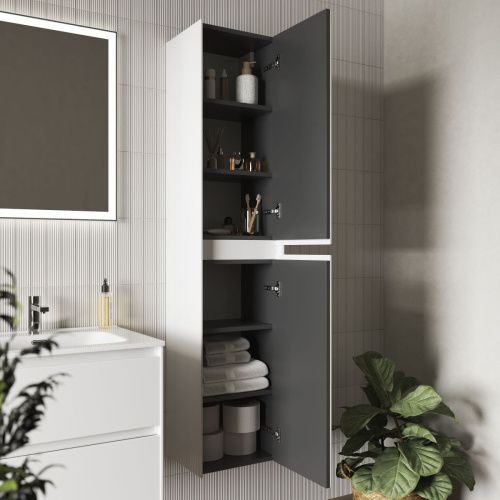 Шкаф-пенал Sancos Cento PCN35W 40х160 подвесной цвет белый - фото 3