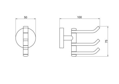 Крючок для ванны Aquatek Бетта AQ4632BGM