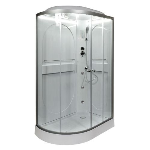 Душевая кабина AvaCan L602RLED+GM 120х80 асимметричная с крышей ориентация правая - фото 2