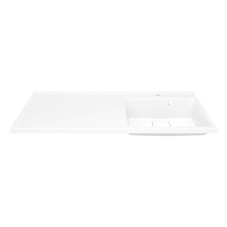 Раковина из литьевого мрамора Uperwood Magenta 2490000011 110х50 над стиральной машиной цвет белый