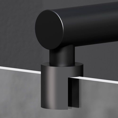 Душевая перегородка Am.Pm X-Joy W94WI-120-F1-BTE 120х195 стекло прозрачное профиль черный - фото 3