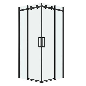Душевой уголок Grossman Classic 300.K33.04.8080.21.00 80х80 стекло прозрачное профиль черный без поддона