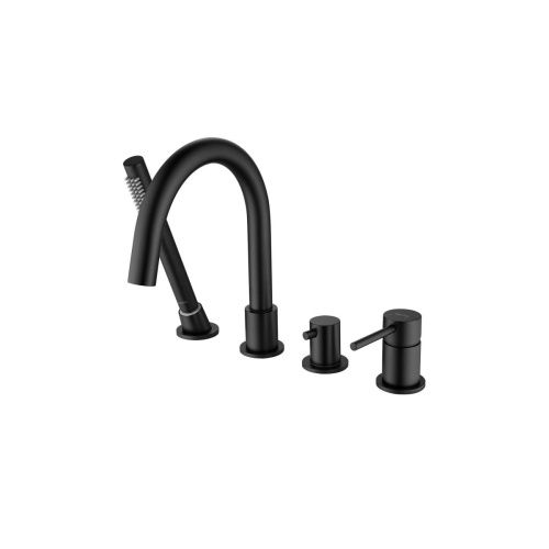 Смеситель Aquatek ЕВРОПА AQ1348MB на борт ванны черный