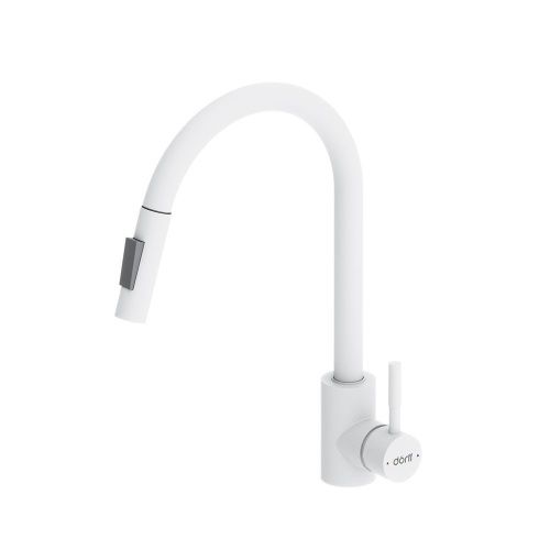 Смеситель для кухни Dorff Logic D3007533 на мойку белый - фото 2