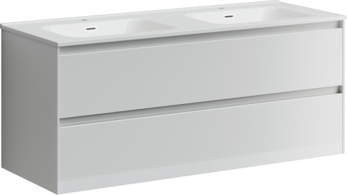 Тумба под раковину Sancos Cento CN120-2W 120х50 подвесная цвет белый - фото 2