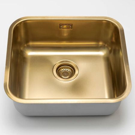Кухонная мойка Grandex Aqua SELECT 49 2003341 50х45 цвет золото поверхность матовая